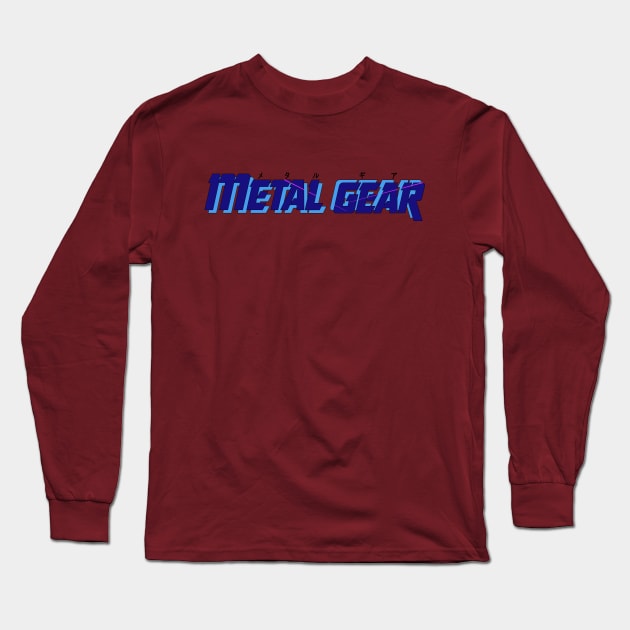 Metal Gear MSX (Blue) Long Sleeve T-Shirt by LeeRobson